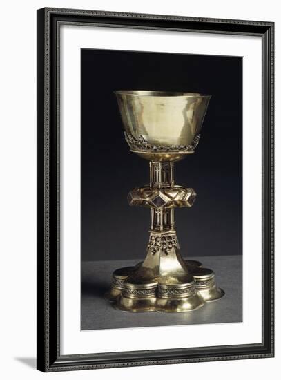 Enamelled Gilded Silver Mass Chalice from Stegna-null-Framed Giclee Print