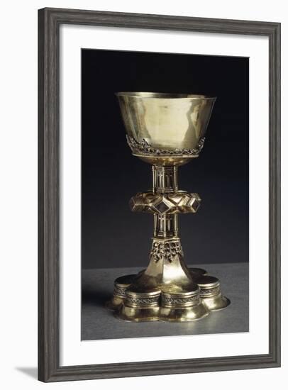 Enamelled Gilded Silver Mass Chalice from Stegna-null-Framed Giclee Print