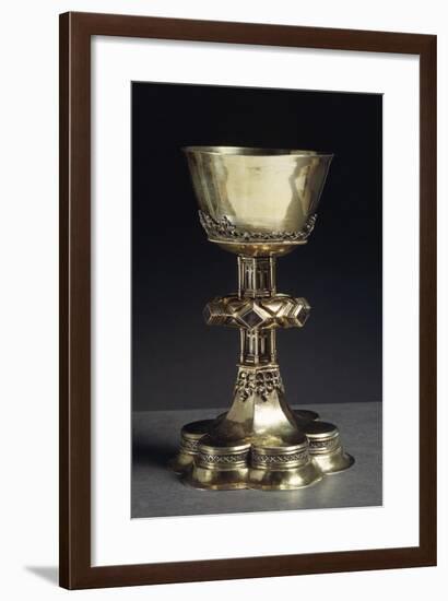 Enamelled Gilded Silver Mass Chalice from Stegna-null-Framed Giclee Print