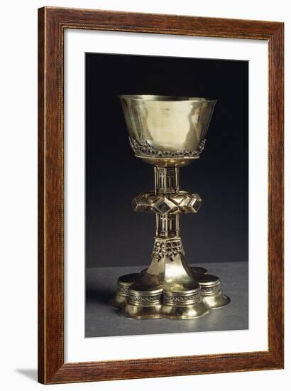 Enamelled Gilded Silver Mass Chalice from Stegna-null-Framed Giclee Print