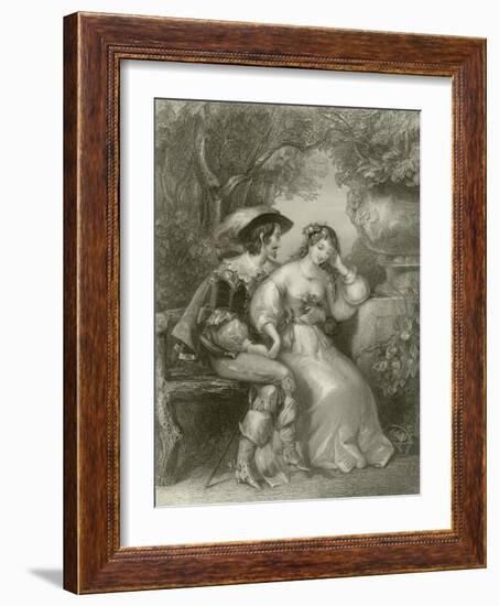 Enamoured Days-Edward Henry Corbould-Framed Giclee Print