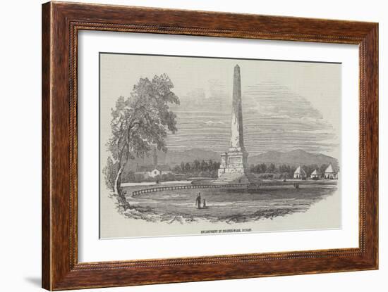 Encampment in Phoenix-Park, Dublin-null-Framed Giclee Print