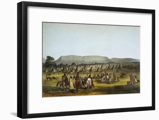 Encampment of Piekann Indians Near Fort Mckenzie-Thomas Loraine Mckenney-Framed Giclee Print