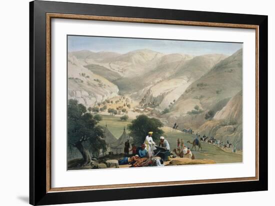 Encampment of the 1st Bengal European Regiment, First Anglo-Afghan War 1838-1842-James Atkinson-Framed Giclee Print