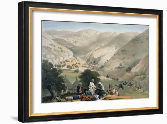 Encampment of the 1st Bengal European Regiment, First Anglo-Afghan War 1838-1842-James Atkinson-Framed Giclee Print