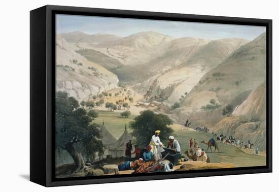 Encampment of the 1st Bengal European Regiment, First Anglo-Afghan War 1838-1842-James Atkinson-Framed Premier Image Canvas
