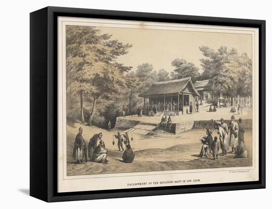 Encampment of the Exploring Party in Lew Chew, 1855-Wilhelm Joseph Heine-Framed Premier Image Canvas