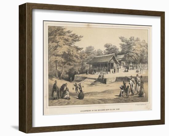 Encampment of the Exploring Party in Lew Chew, 1855-Wilhelm Joseph Heine-Framed Giclee Print