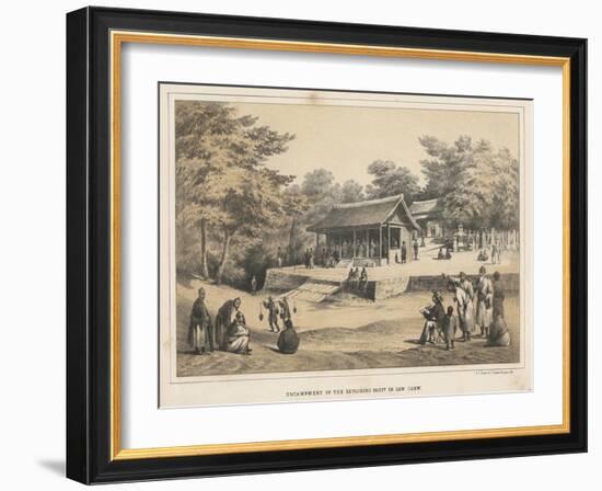 Encampment of the Exploring Party in Lew Chew, 1855-Wilhelm Joseph Heine-Framed Giclee Print