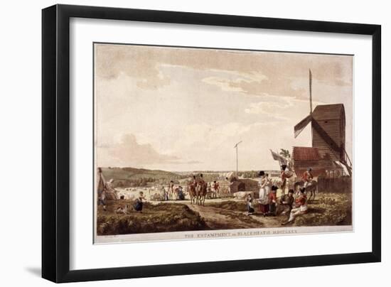 Encampment on Blackheath, Greenwich, London, 1780-Paul Sandby-Framed Giclee Print