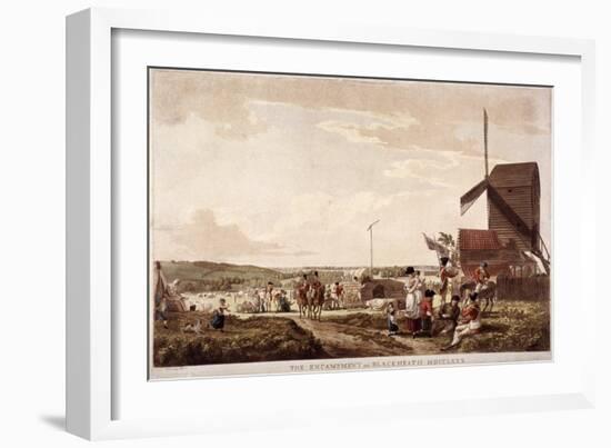 Encampment on Blackheath, Greenwich, London, 1780-Paul Sandby-Framed Giclee Print