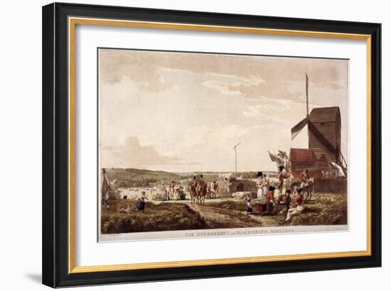 Encampment on Blackheath, Greenwich, London, 1780-Paul Sandby-Framed Giclee Print