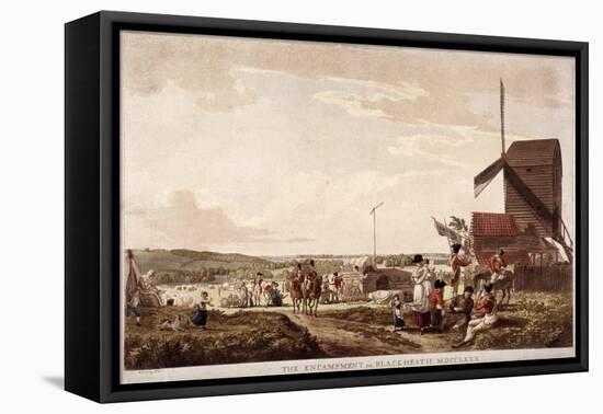 Encampment on Blackheath, Greenwich, London, 1780-Paul Sandby-Framed Premier Image Canvas