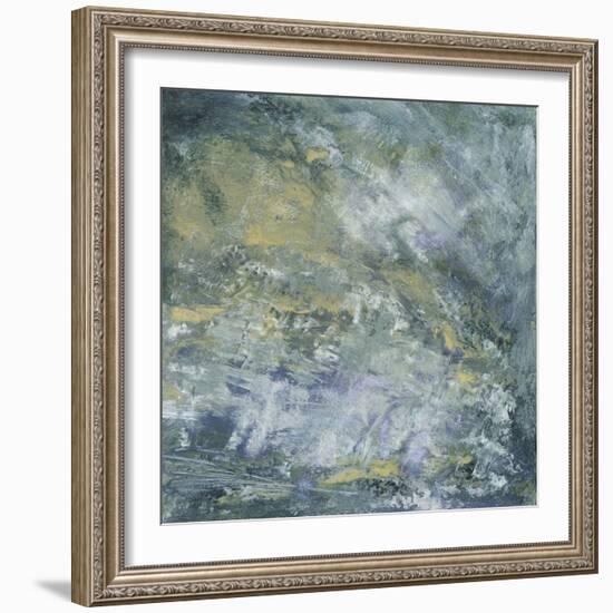 Encaustic Tile in Blue I-Sharon Gordon-Framed Art Print