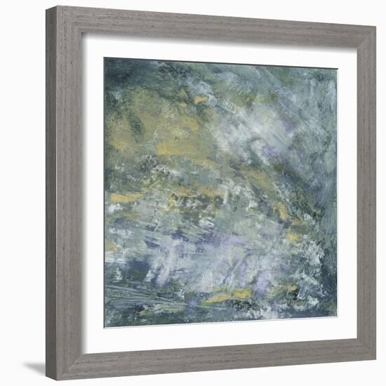 Encaustic Tile in Blue I-Sharon Gordon-Framed Art Print