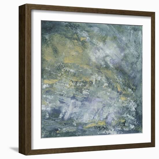 Encaustic Tile in Blue I-Sharon Gordon-Framed Art Print