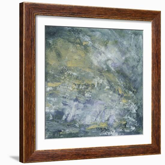 Encaustic Tile in Blue I-Sharon Gordon-Framed Art Print