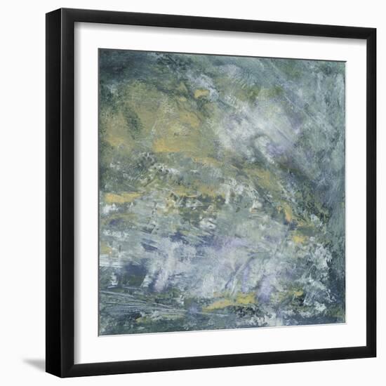 Encaustic Tile in Blue I-Sharon Gordon-Framed Art Print