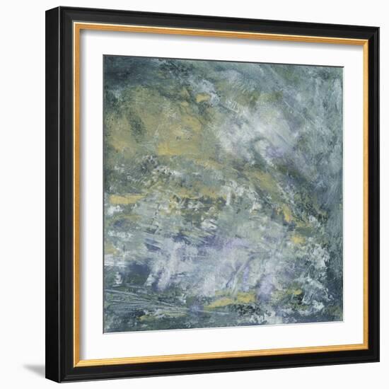 Encaustic Tile in Blue I-Sharon Gordon-Framed Art Print