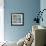 Encaustic Tile in Blue I-Sharon Gordon-Framed Art Print displayed on a wall
