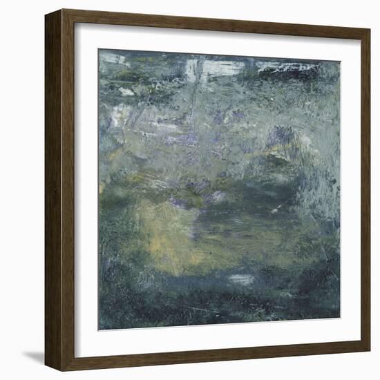 Encaustic Tile in Blue IV-Sharon Gordon-Framed Art Print