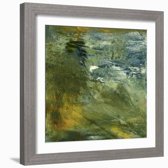 Encaustic Tile in Green I-Sharon Gordon-Framed Art Print