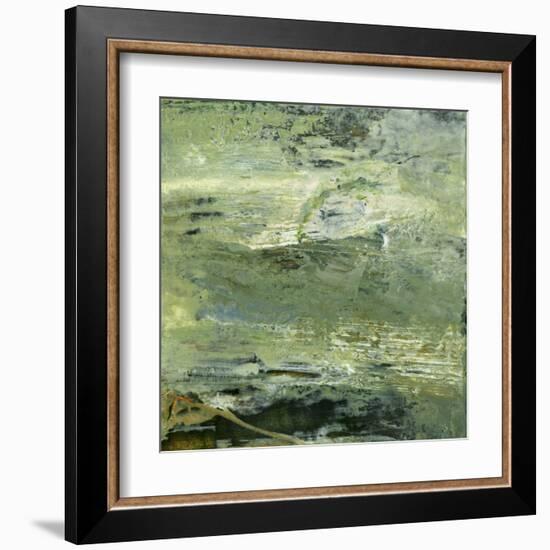 Encaustic Tile in Green VIII-Sharon Gordon-Framed Art Print