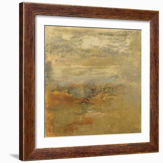 Encaustic Tile in Orange I-Sharon Gordon-Framed Art Print