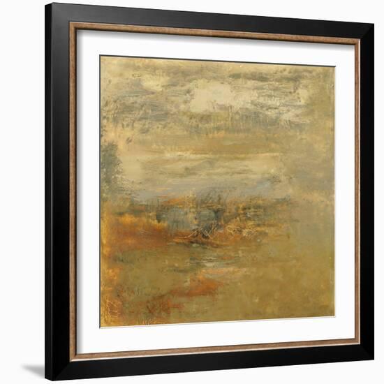 Encaustic Tile in Orange I-Sharon Gordon-Framed Art Print