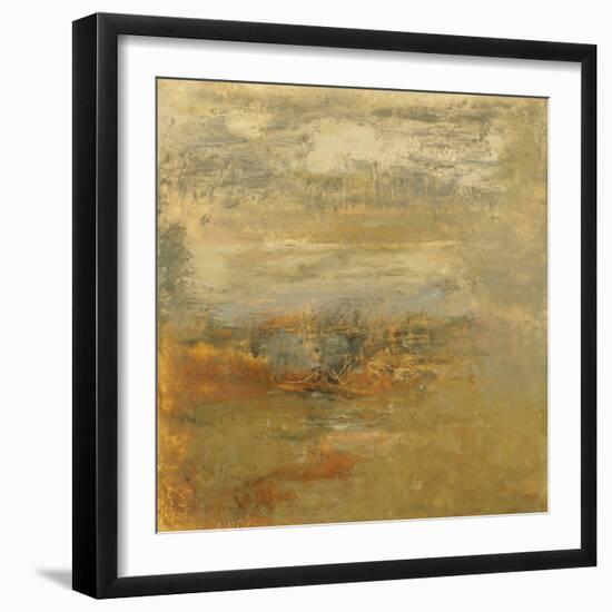 Encaustic Tile in Orange I-Sharon Gordon-Framed Art Print