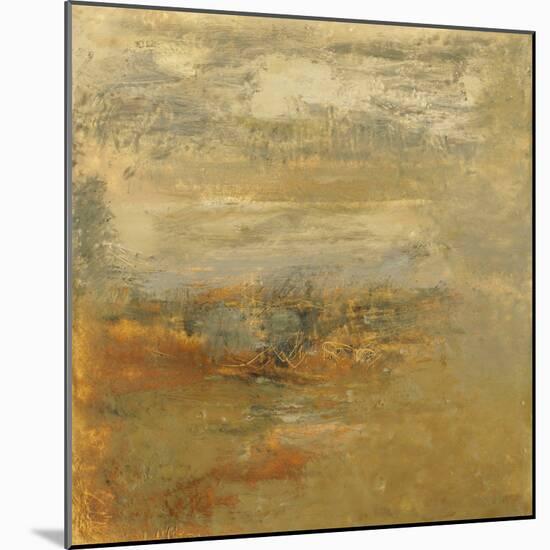 Encaustic Tile in Orange I-Sharon Gordon-Mounted Art Print