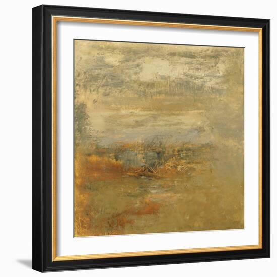 Encaustic Tile in Orange I-Sharon Gordon-Framed Art Print