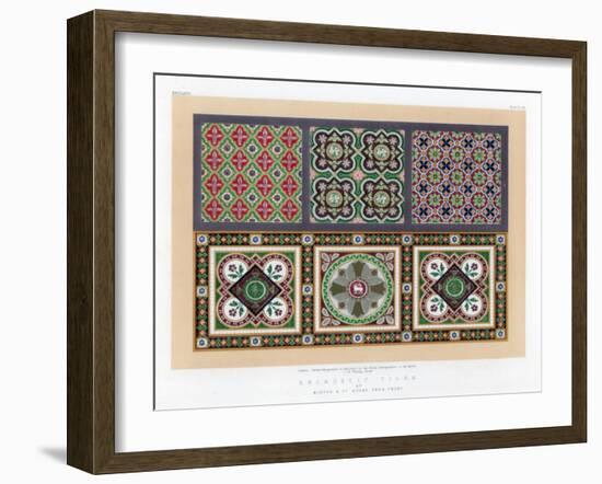 Encaustic Tiles, 19th Century-John Burley Waring-Framed Giclee Print