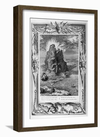 Enceladus Buried Underneath Mount Etna, 1733-Bernard Picart-Framed Giclee Print