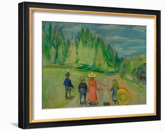 Enchanted Forest, 1903-Edvard Munch-Framed Giclee Print