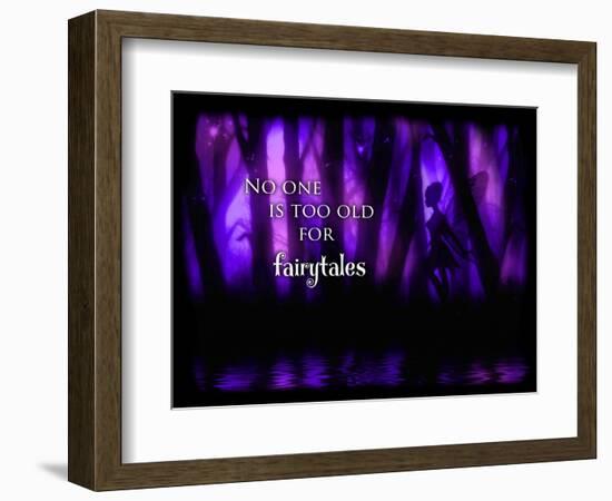 Enchanted Glimpse No One Is Too Old For Fairytales-Julie Fain-Framed Art Print