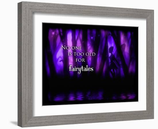 Enchanted Glimpse No One Is Too Old For Fairytales-Julie Fain-Framed Art Print