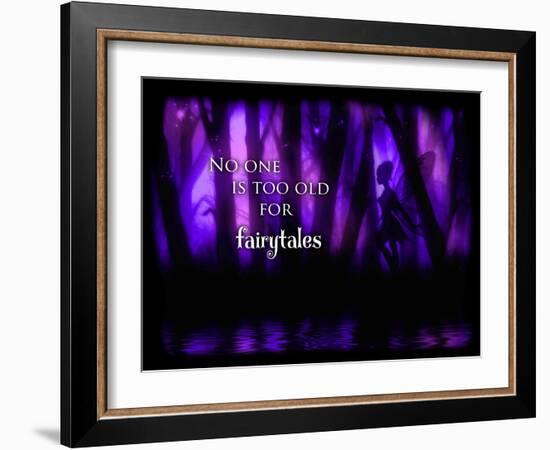 Enchanted Glimpse No One Is Too Old For Fairytales-Julie Fain-Framed Art Print