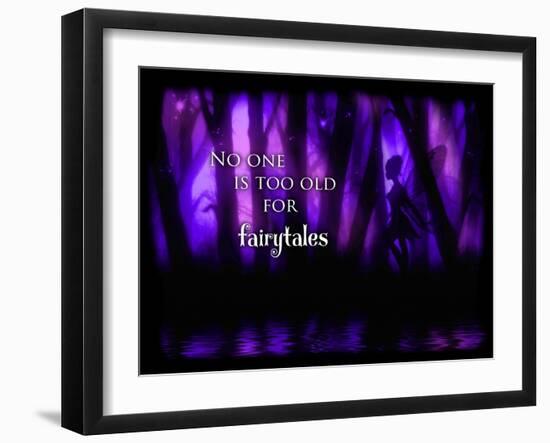 Enchanted Glimpse No One Is Too Old For Fairytales-Julie Fain-Framed Art Print