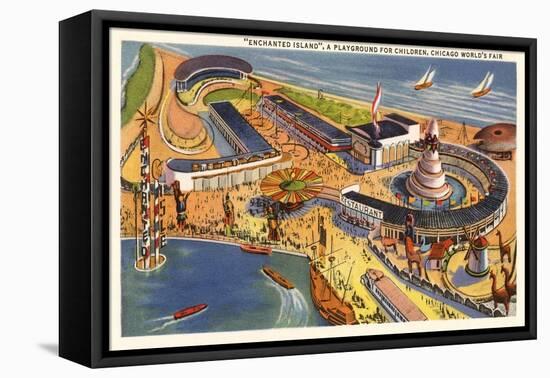 Enchanted Island Playground, Chicago World's Fair-null-Framed Stretched Canvas