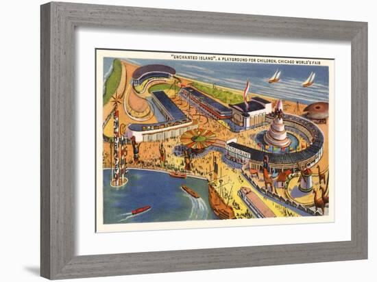 Enchanted Island Playground, Chicago World's Fair-null-Framed Art Print