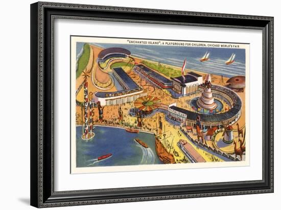 Enchanted Island Playground, Chicago World's Fair-null-Framed Art Print