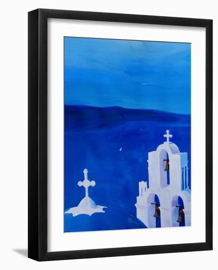 Enchanting Santorini Greece View from Oia-Markus Bleichner-Framed Art Print
