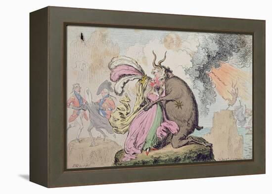 Enchantments Lately Seen Upon the Mountain of Wales-James Gillray-Framed Premier Image Canvas