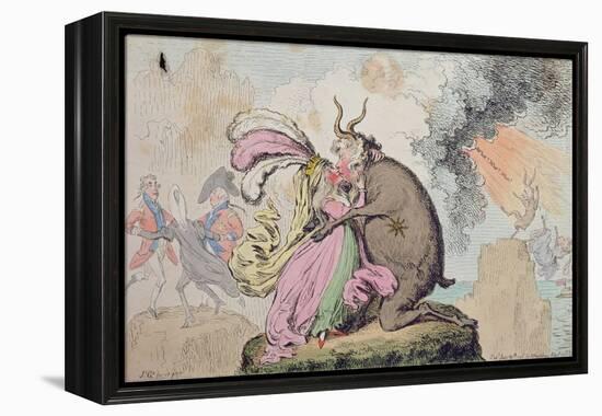 Enchantments Lately Seen Upon the Mountain of Wales-James Gillray-Framed Premier Image Canvas