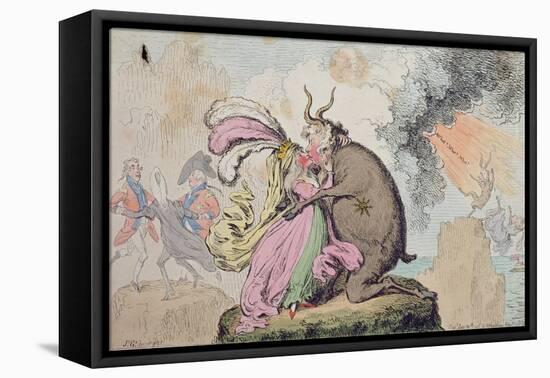 Enchantments Lately Seen Upon the Mountain of Wales-James Gillray-Framed Premier Image Canvas