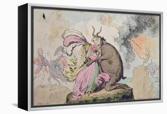 Enchantments Lately Seen Upon the Mountain of Wales-James Gillray-Framed Premier Image Canvas