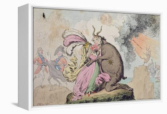 Enchantments Lately Seen Upon the Mountain of Wales-James Gillray-Framed Premier Image Canvas