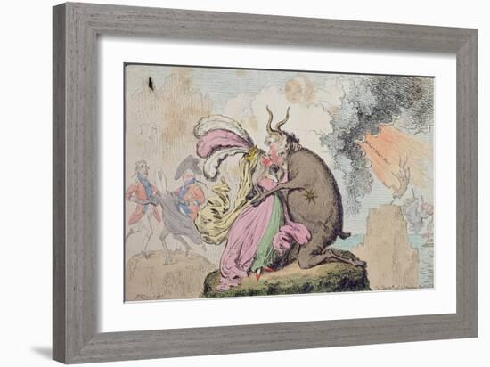 Enchantments Lately Seen Upon the Mountain of Wales-James Gillray-Framed Giclee Print