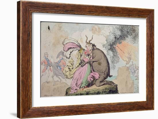 Enchantments Lately Seen Upon the Mountain of Wales-James Gillray-Framed Giclee Print